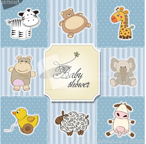 Image of baby shower card template