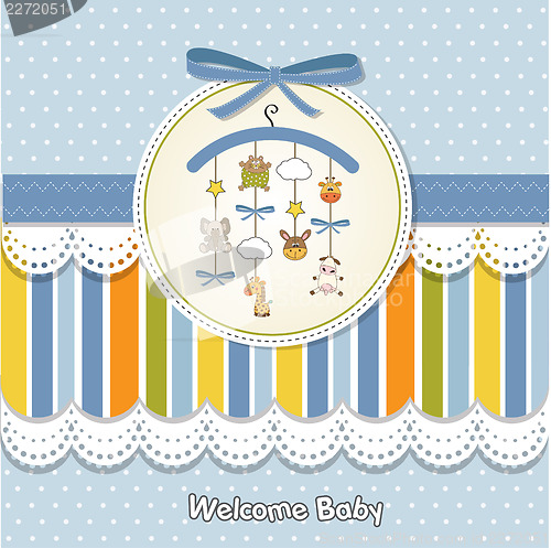 Image of welcome baby announcement card