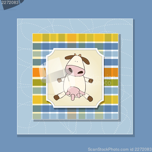 Image of fun greeting card with cow