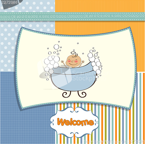 Image of baby boy shower card