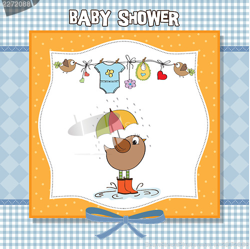 Image of baby boy shower card