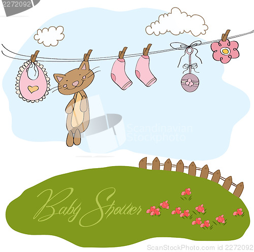 Image of Baby shower invitation card