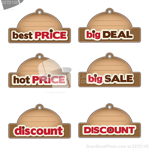 Image of set of promotional labels