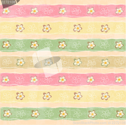 Image of seamless pattern background with flowers