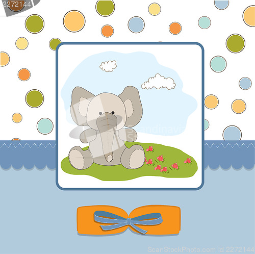 Image of new baby boy announcement card