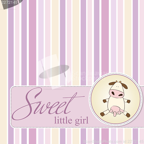 Image of delicate girl shower card