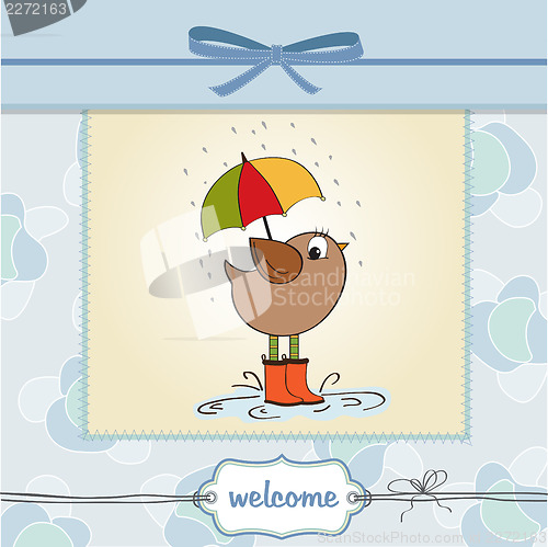 Image of new baby announcement card