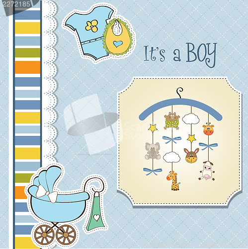 Image of welcome baby announcement card