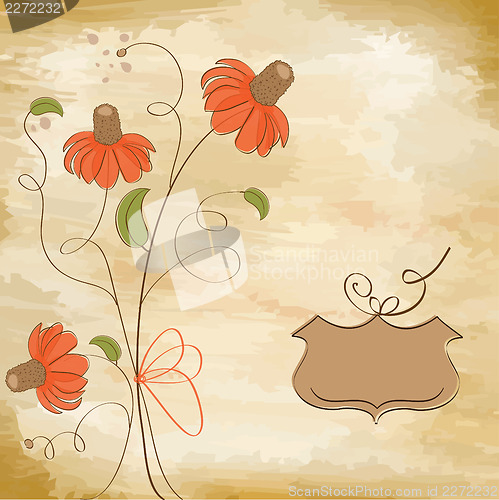 Image of romantic flowers background