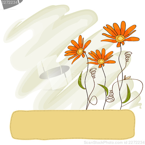 Image of vector floral background