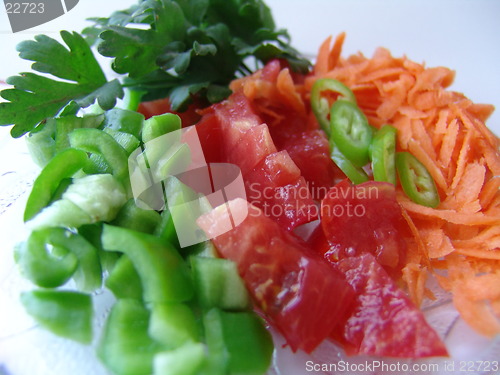 Image of Fresh cut vegetables