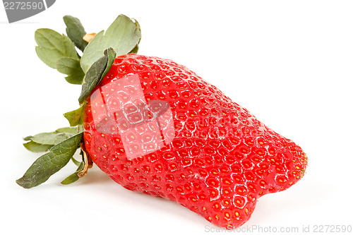 Image of fresh strawberry isolated on white