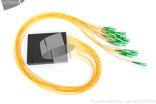 Image of fiber optic coupler with SC connectors