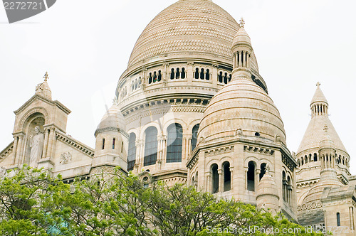 Image of architectual detail Basilica of Sacred Heart Sacre Coeur in Mont