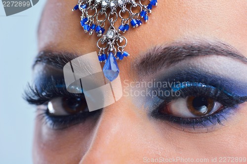 Image of Beautiful Woman with  Luxury Makeup