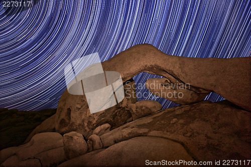 Image of Long Exposure over the Rocks of Joshua Tree Park