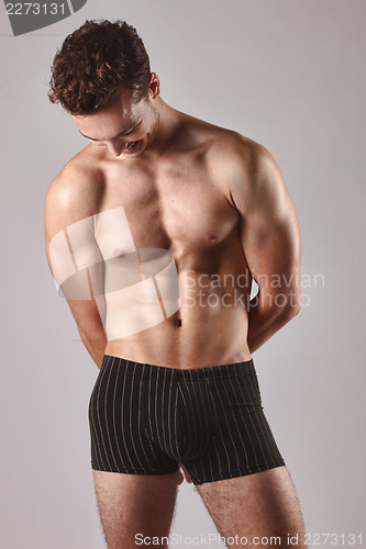 Image of Sexy Male Model Posing Without Shirt