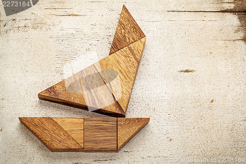 Image of tangram sailboat