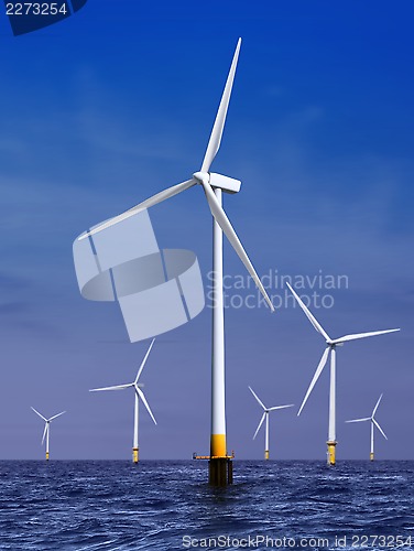 Image of wind turbines generating electricity