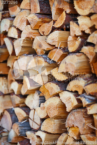 Image of Firewood stack prepared for winter