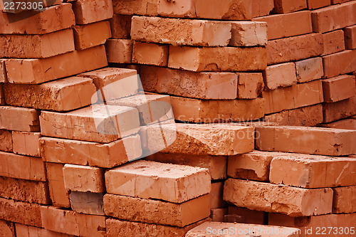 Image of Construction material - stack of bricks