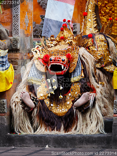 Image of Barong costume - traditional Balinese theater