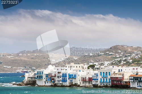 Image of houses of island Mykonos