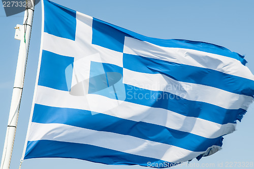 Image of Greeg flag waving