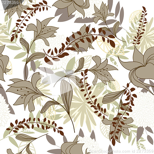 Image of seamless floral pattern