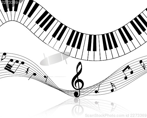 Image of Musical note staff