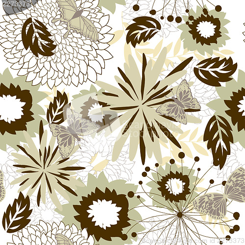 Image of seamless floral pattern