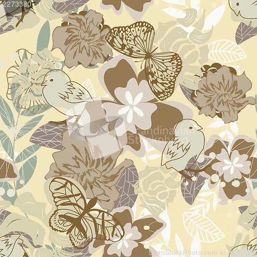 Image of seamless floral pattern