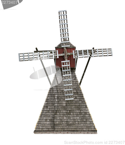 Image of Old Wooden Windmill