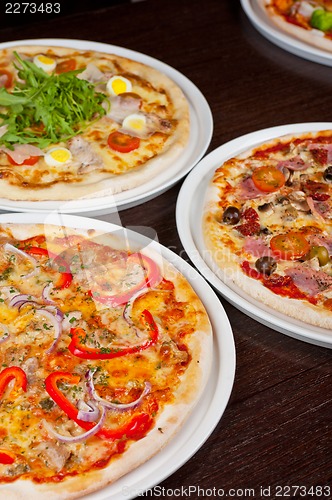 Image of pizza set