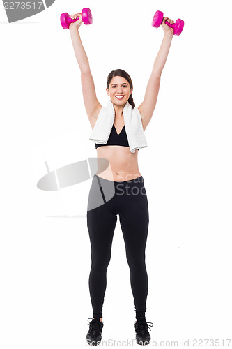 Image of Fitness trainer working out