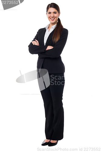 Image of Young confident female business executive