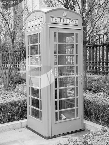 Image of London telephone box