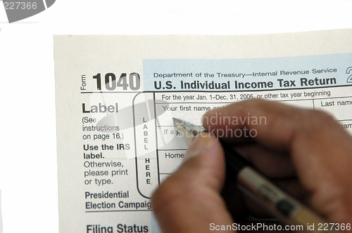 Image of Filing tax return