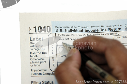 Image of Filing tax return