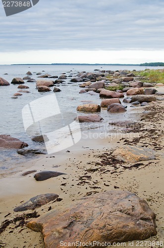 Image of Stones on coast of Baltic sea