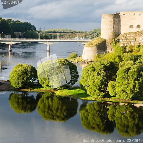 Image of Fortress in Ivangorod, the western border of Russia