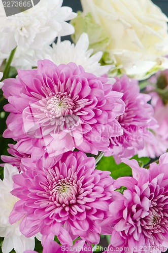 Image of Summer flowers bouquet, close-up