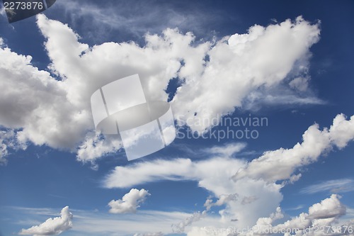 Image of Beautiful cloudy sky