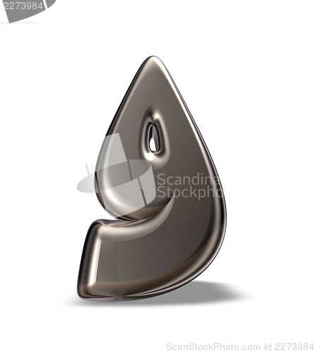 Image of metal number