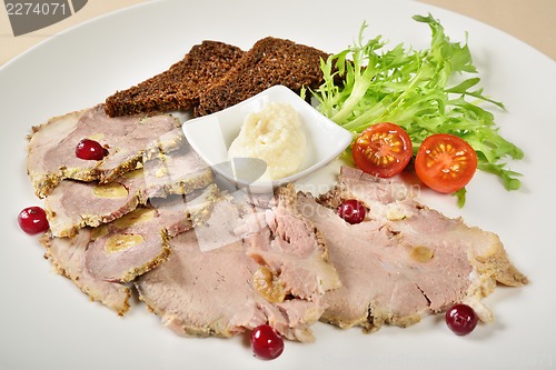 Image of Baked ham with horseradish