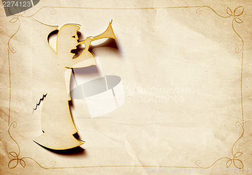 Image of cut out angel