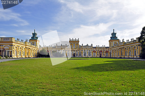 Image of Wilanow Palace, Warsaw, Poland.