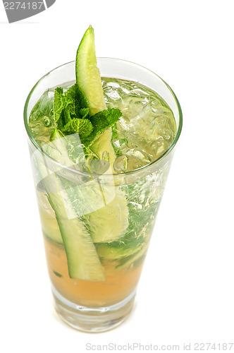 Image of cocktail with cucumber