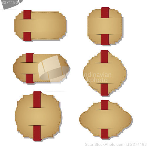 Image of Label items set isolated on white format