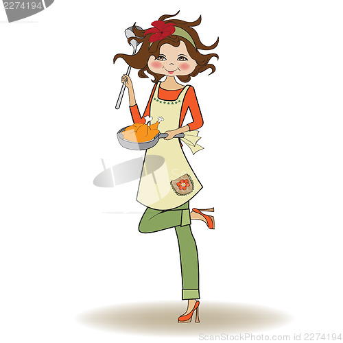 Image of woman cooking